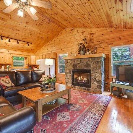 ウェインズビル Peaceful Smoky Mountain Cabin With Deck And Fire Pit!ヴィラ エクステリア 写真