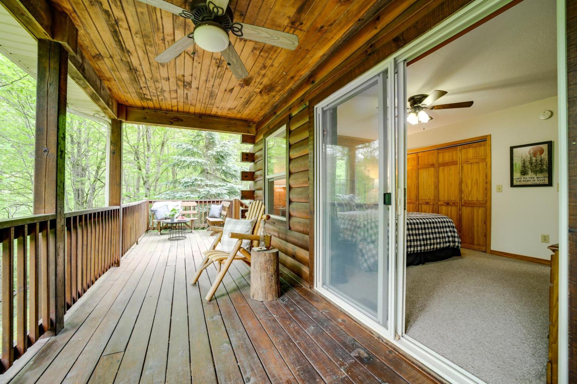 ウェインズビル Peaceful Smoky Mountain Cabin With Deck And Fire Pit!ヴィラ エクステリア 写真